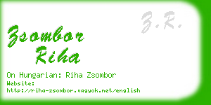 zsombor riha business card